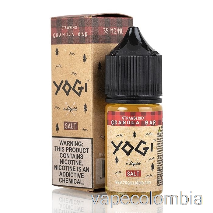 Vape Recargable Barra De Granola Fresa - E-líquido Yogi Salts - 30ml 35mg